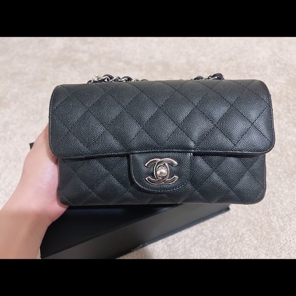 Authentic Chanel Classic Mini Rectangle Caviar - Picture 3 of 10